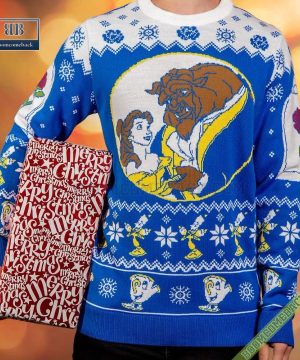 disney beauty and the beast ugly chrismas sweater 7 zUU7U