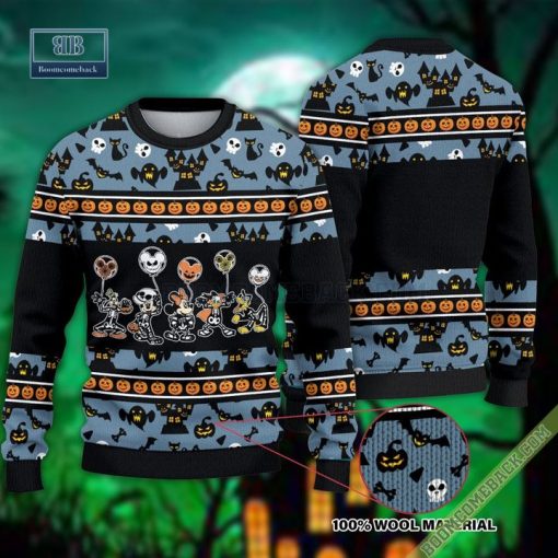 Disney Characters Halloween Ugly Christmas Sweater