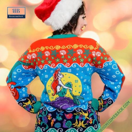 Disney The Little Mermaid Characters Ugly Christmas Sweater