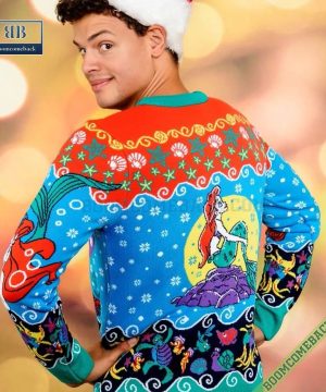 disney the little mermaid characters ugly christmas sweater 7 cDL1b