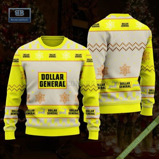 Dollar General Reindeer 3D Ugly Christmas Sweater