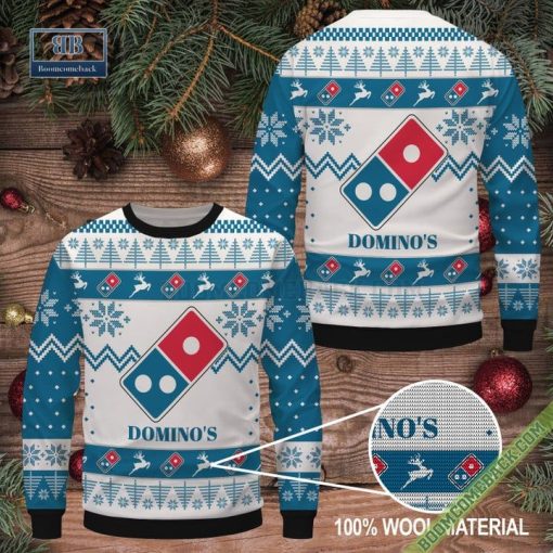 Domino’s Pizza Christmas Pattern Sweater Jumper