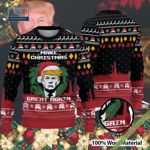 Donald Trump Make Christmas Great Again Ugly Sweater Best Gift For Trump Lovers