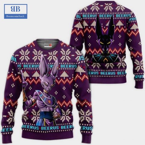 Dragon Ball Beerus Ugly Christmas Sweater