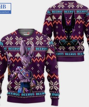 dragon ball beerus ugly christmas sweater 3 WZ0oU