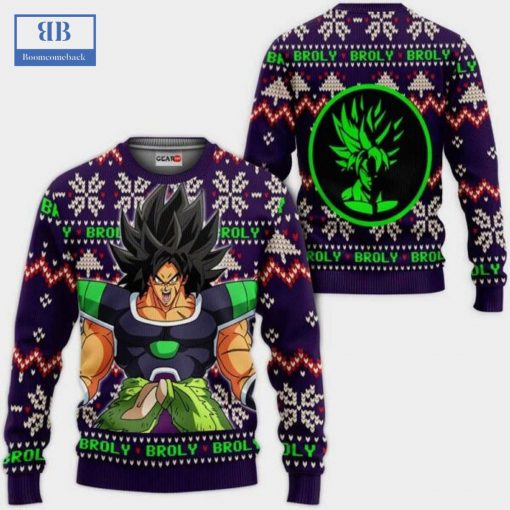 Dragon Ball Broly Ugly Christmas Sweater