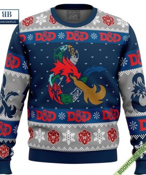 Dragon Dungeons and Dragons Xmas Sweater Jumper