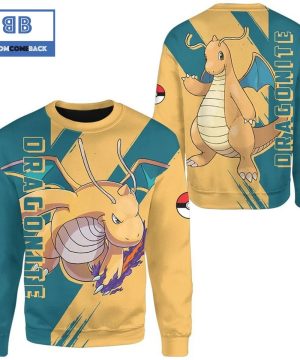 dragonite pokemon anime christmas 3d sweatshirt 4 q23NI