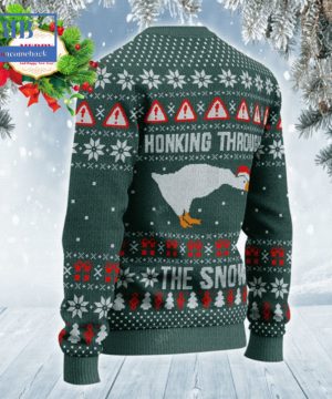 duck honking through the snow ugly christmas sweater 5 M6FVy