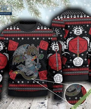 Dungeons and Dragons Gamer Ugly Christmas Sweater