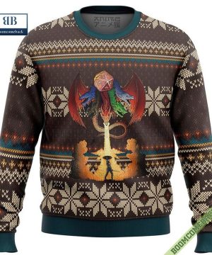 Dungeons And Dragons The Five Heads Of Tiamat Ugly Christmas Sweater