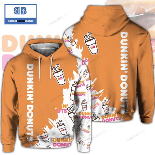 Dunkin Donuts Orange 3D Hoodie