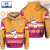 Dunkin Donuts Pink 3D Hoodie