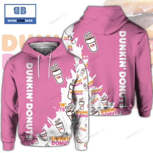 Dunkin Donuts Pink 3D Hoodie