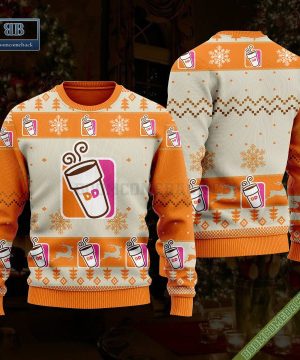 Dunkin’ Donuts Reindeer 3D Ugly Christmas Sweater