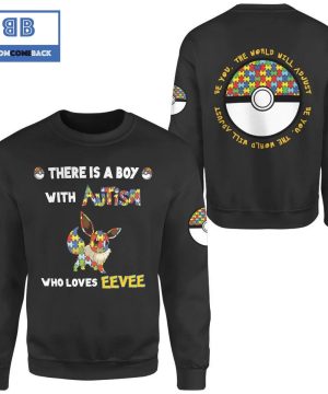 eevee autism pokemon anime christmas 3d sweatshirt 4 B44t1