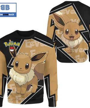 eevee pokemon anime 3d christmas sweatshirt 3 sHQcg