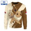 Espeon Pokemon Anime Christmas 3D Sweatshirt