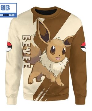 eevee pokemon anime christmas 3d sweatshirt 3 JSN6B