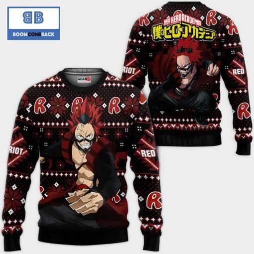 Eijirou Kirishim My Hero Academia Anime Christmas 3D Sweater