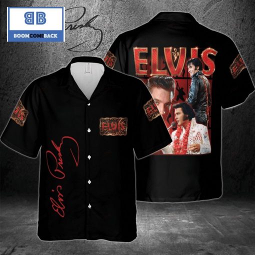 Elvis Presley Black Ver 2 Hawaiian Shirt