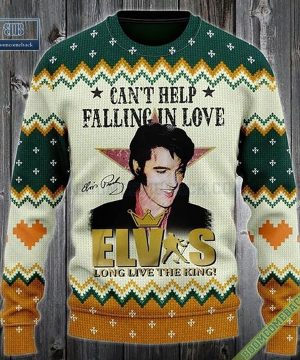 Elvis Presley Cant Help Falling In Love Christmas Sweater