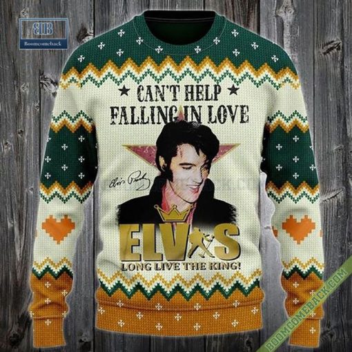 Elvis Presley Cant Help Falling In Love Christmas Sweater