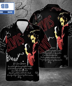 elvis presley if i can dream hawaiian shirt 1