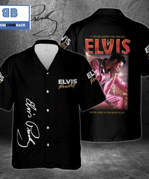 Elvis Presley Trouble Lyrics Hawaiian Shirt