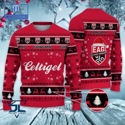 En Avant Guingamp Santa Hat Ugly Christmas Sweater