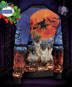 english mastiff witch halloween ugly christmas sweater 5 BPYVt