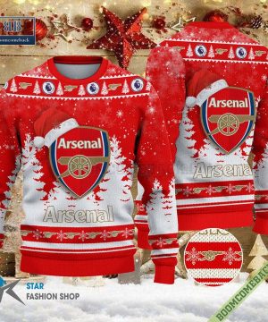 Arsenal Logo Ugly Christmas Sweater