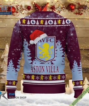 epl aston villa logo ugly christmas sweater 5 QCjyZ