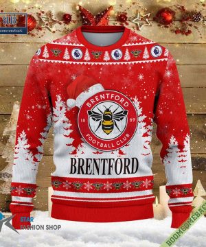 Brentford Logo Ugly Christmas Sweater