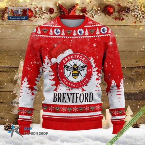 Brentford Logo Ugly Christmas Sweater