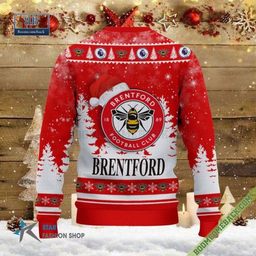 Brentford Logo Ugly Christmas Sweater