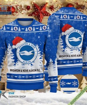 Brighton & Hove Albion Logo Ugly Christmas Sweater