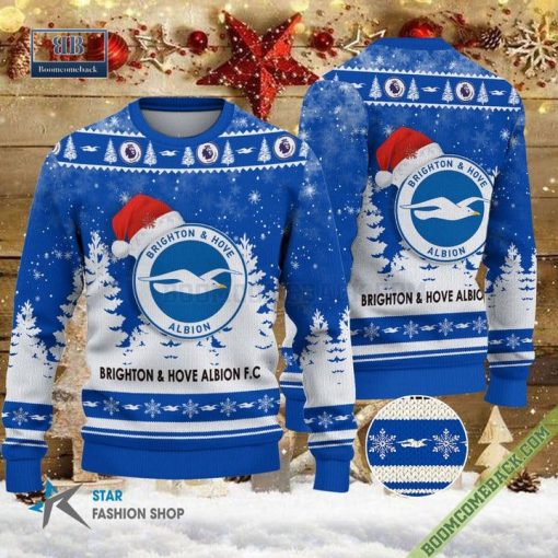 Brighton & Hove Albion Logo Ugly Christmas Sweater