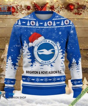 Brighton & Hove Albion Logo Ugly Christmas Sweater