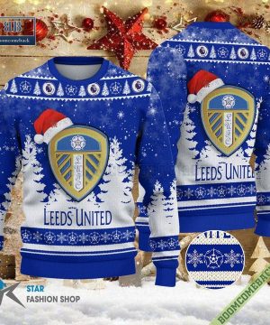 Leeds United Logo Ugly Christmas Sweater