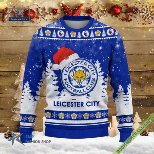 Leicester City Logo Ugly Christmas Sweater