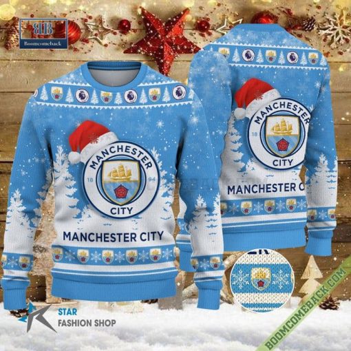 Manchester City Logo Ugly Christmas Sweater