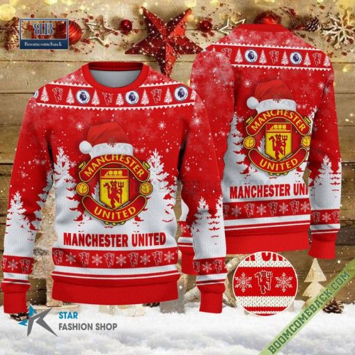 Manchester United Logo Ugly Christmas Sweater