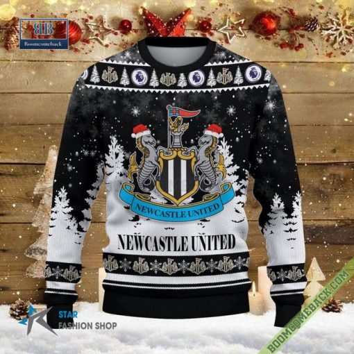 Newcastle United Logo Ugly Christmas Sweater