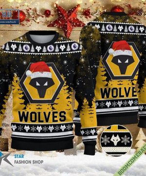 Wolverhampton Wanderers Logo Ugly Christmas Sweater