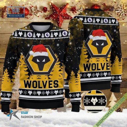 Wolverhampton Wanderers Logo Ugly Christmas Sweater