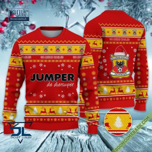 Eredivisie Go Ahead Eagles Soccer Club Ugly Sweater Lelijke Trui