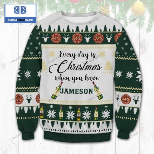 Everyday Is Christmas When You Have Jameson Irish Whiskey Christmas 3D Sweater