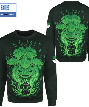 Evolve Bulbasaur Within Venusaur Pokemon Anime Christmas 3D Sweatshirt