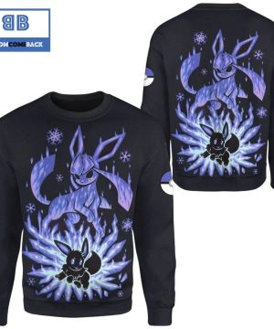 Evolve Glaceon Pokemon Anime 3d Sweatshirt